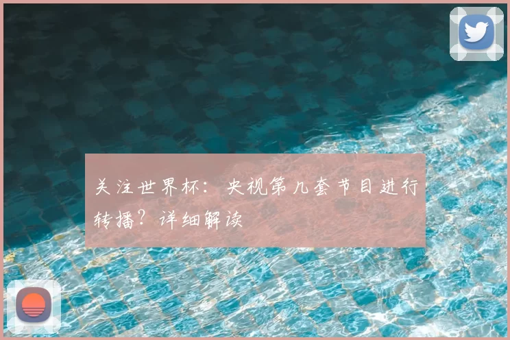 关注世界杯：央视第几套节目进行转播？详细解读